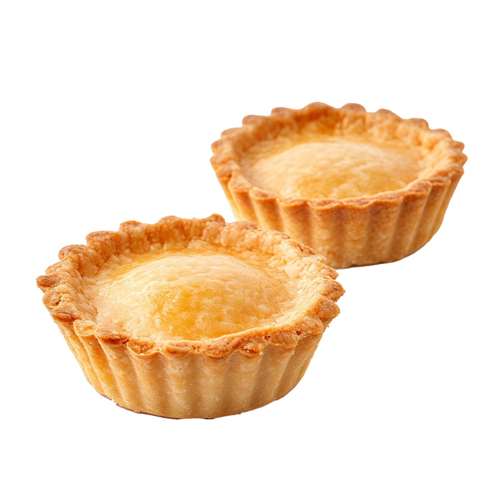 AI generated Tartlet tart shells png isolated on transparent background
