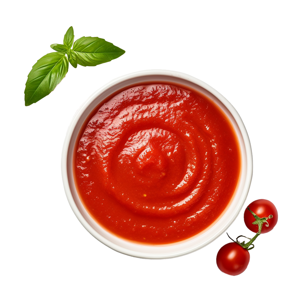 AI generated Tomato sauce isolated on transparent background png