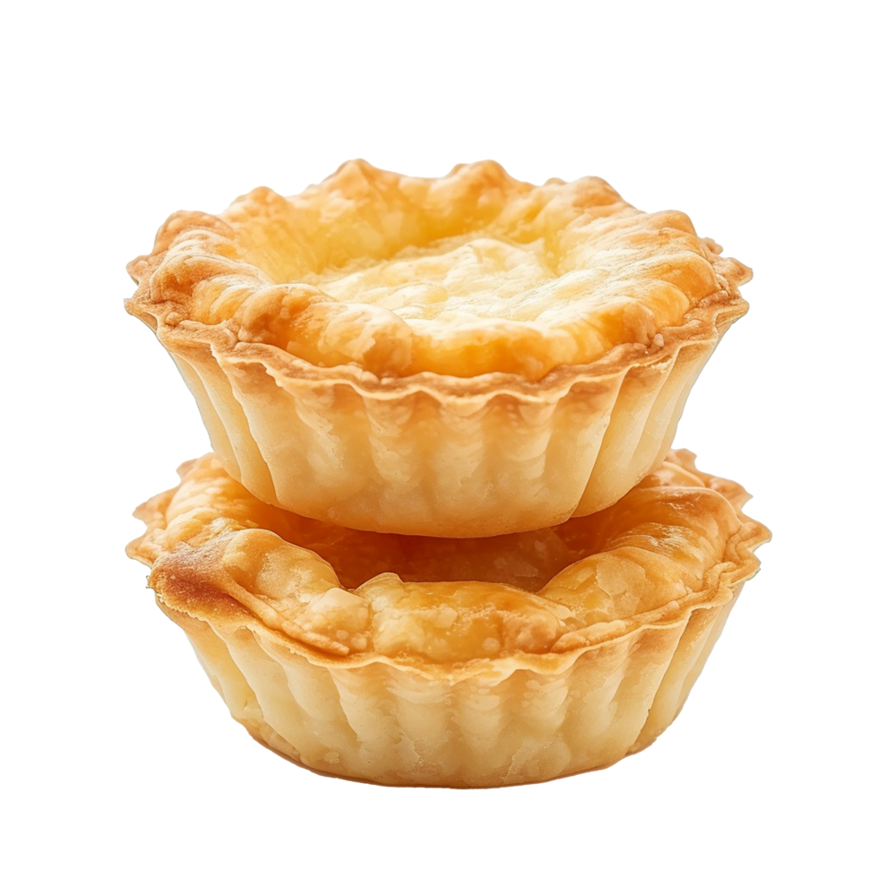 AI generated Tartlet tart shells png isolated on transparent background