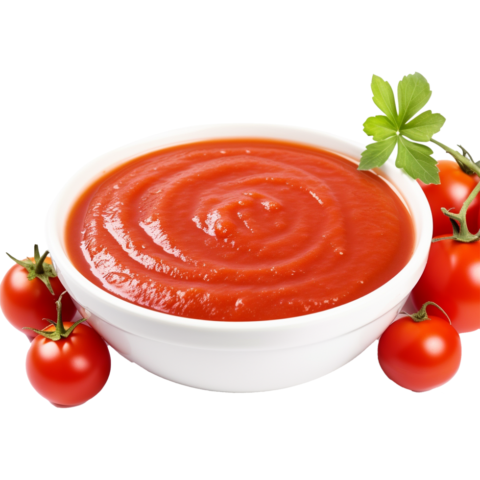 ai généré tomate sauce isolé sur transparent Contexte png