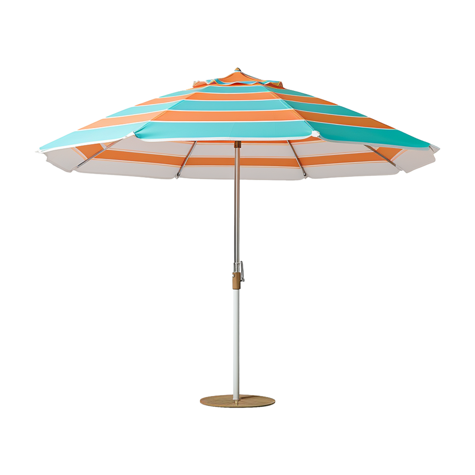 AI generated Beach umbrella isolated on transparent background png