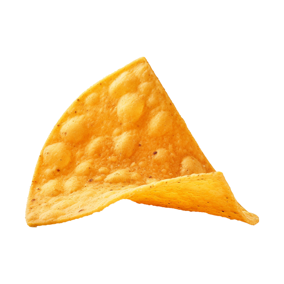 AI generated Nachos chip isolated on transparent background png