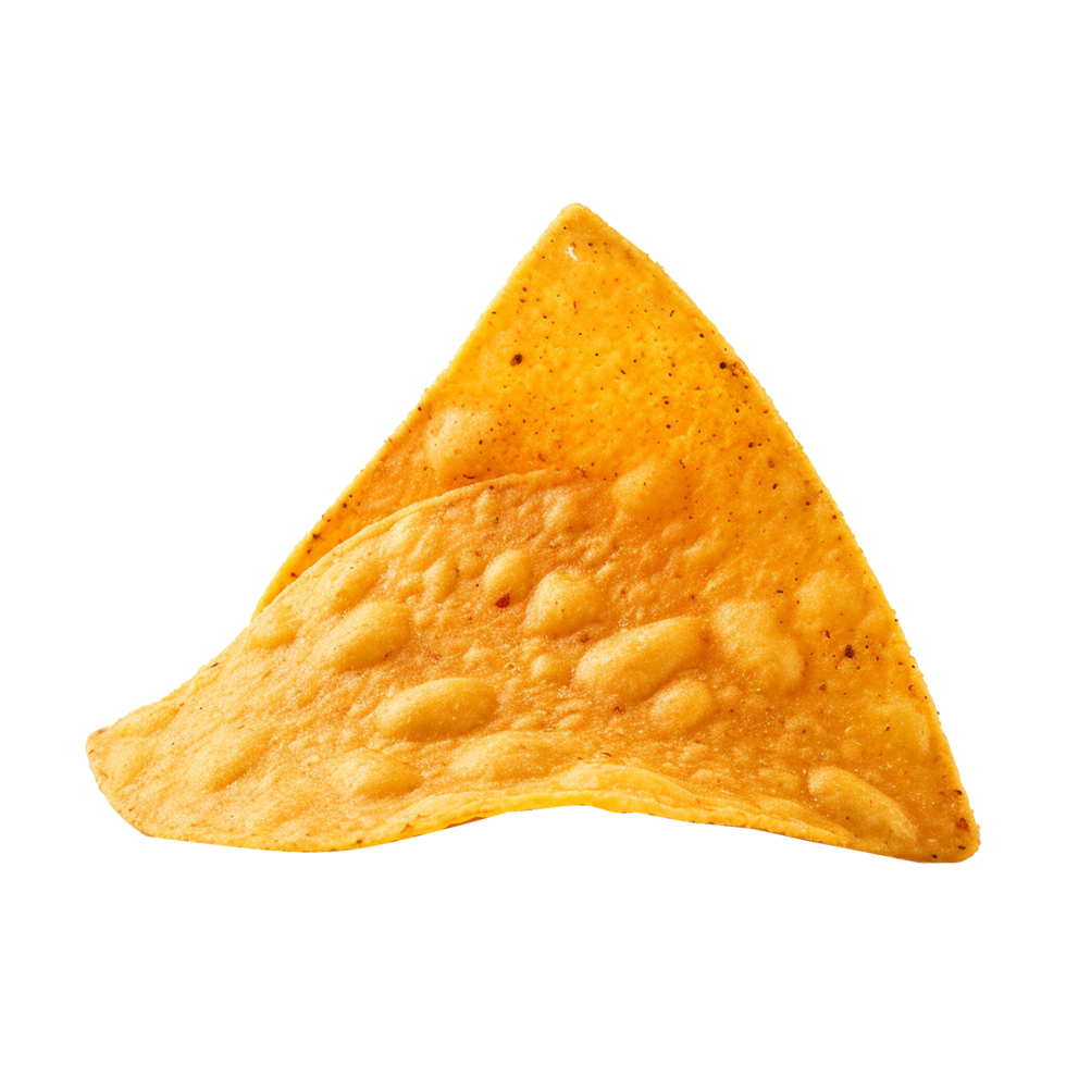 ai generado nachos chip aislado en transparente antecedentes png