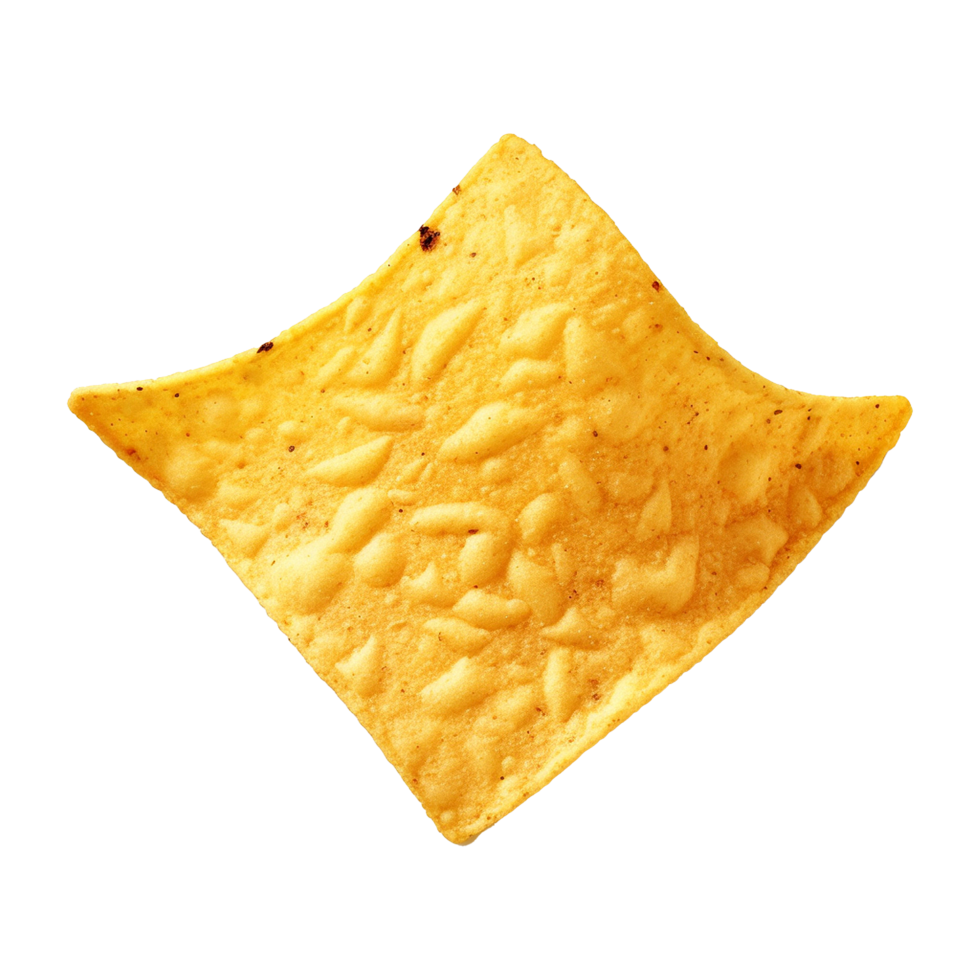 AI generated Nachos chip isolated on transparent background png