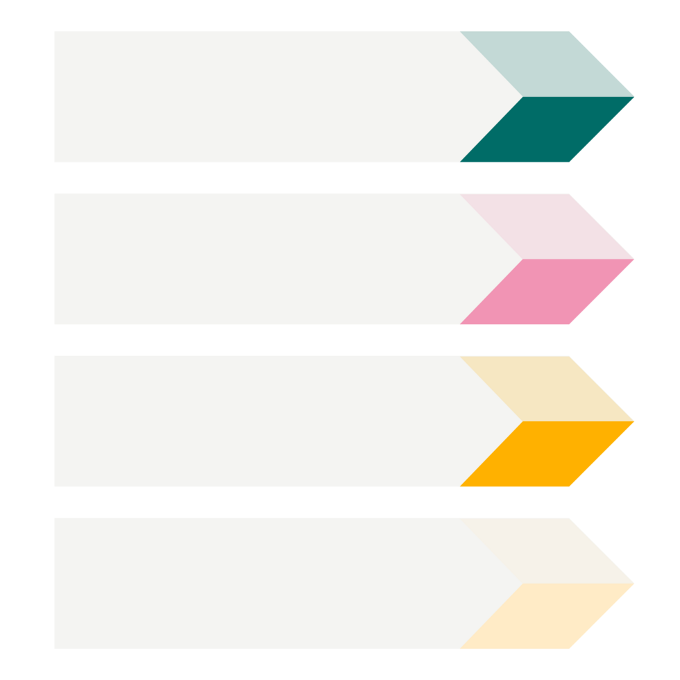 Infographic List with 4 Steps and Process Design png