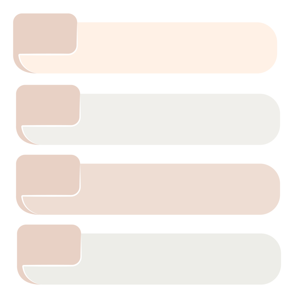 Infographic List with 4 Steps and Process Design png