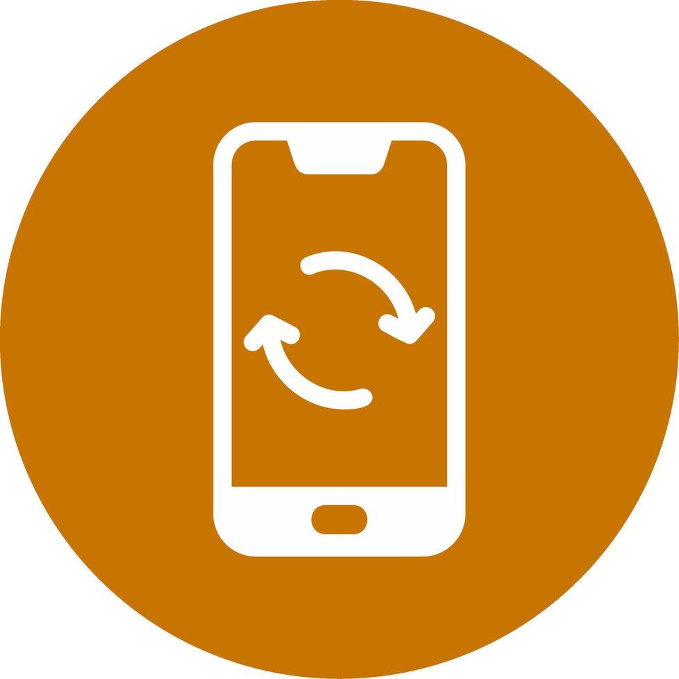 Smartphone Data Sync Vecto Icon vector