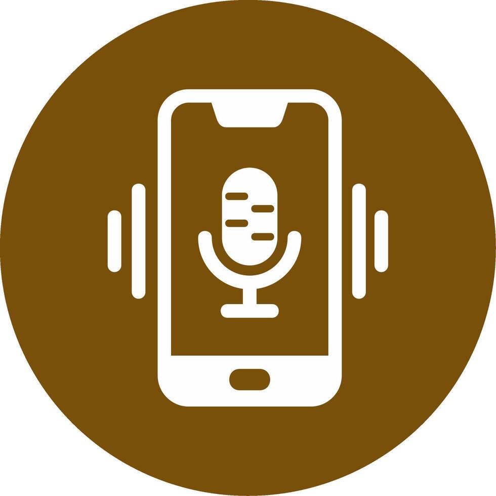 Mobile Voice Assistant Vecto Icon vector