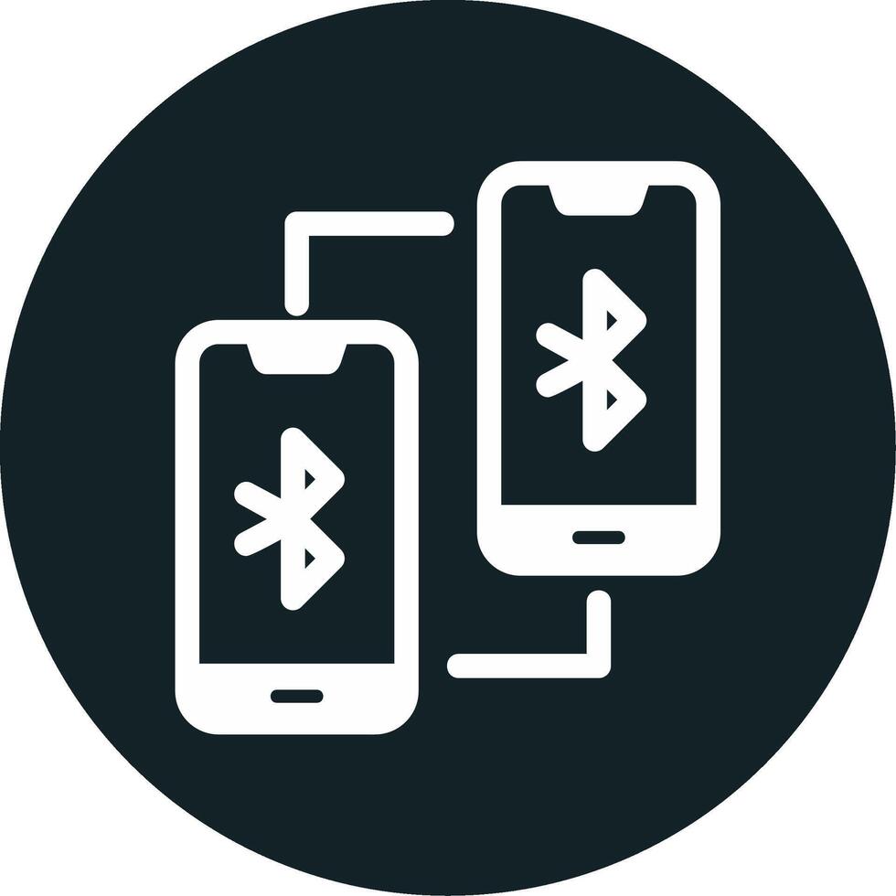Phone Bluetooth Connected Vecto Icon vector