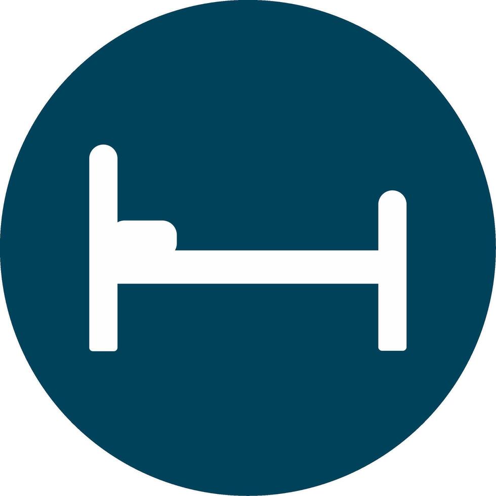 Hospital Bed Vecto Icon vector