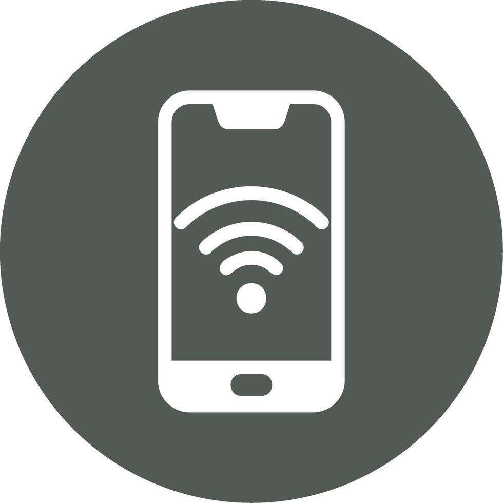 teléfono inteligente Wifi vecto icono vector