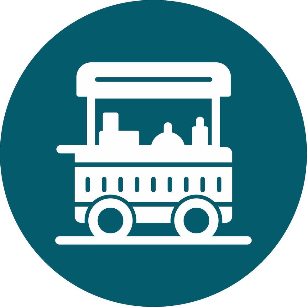 Food Cart Vecto Icon vector