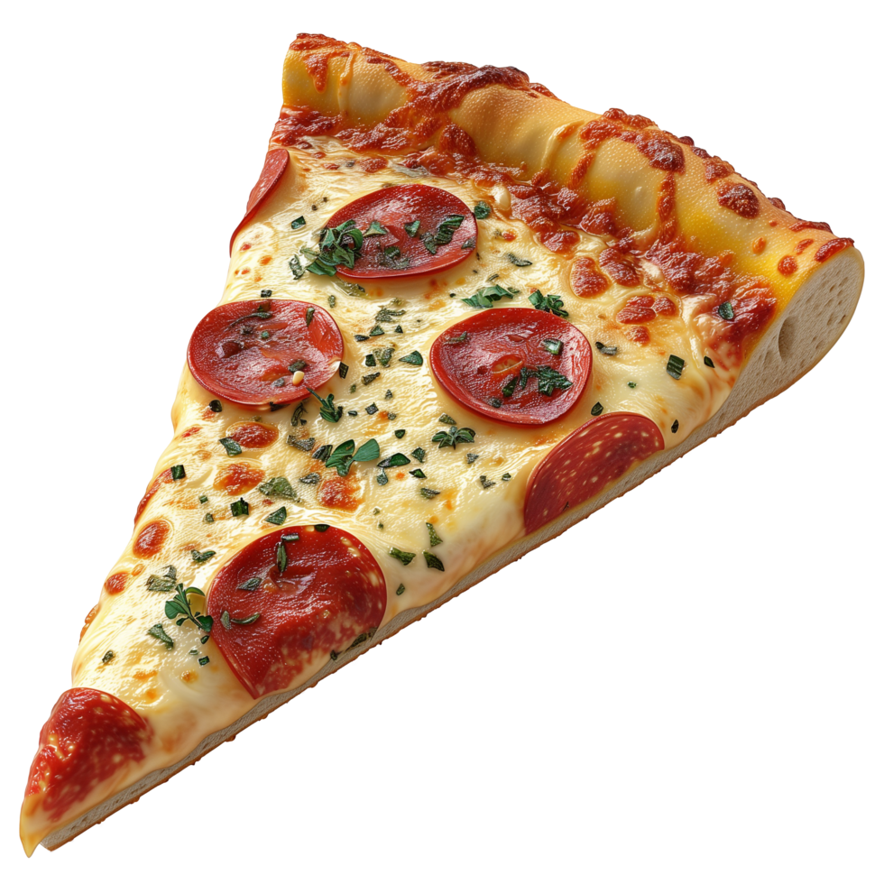 ai gegenereerd een plak van pizza. perfect voor voedsel, reclame, en ontwerp elementen png