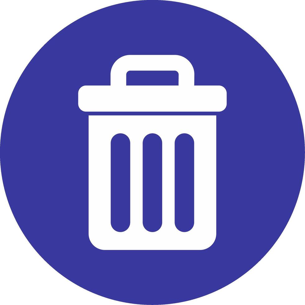 Trash Bin Vecto Icon vector