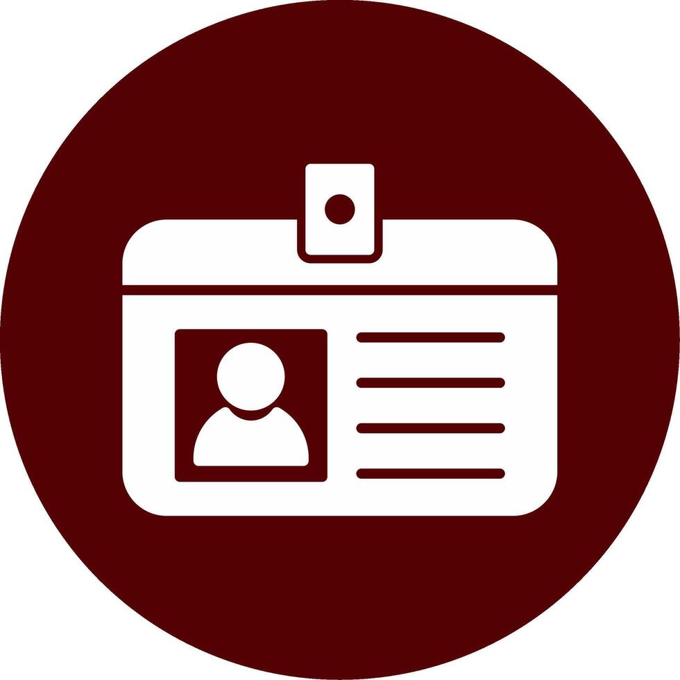 Identification Card Vecto Icon vector