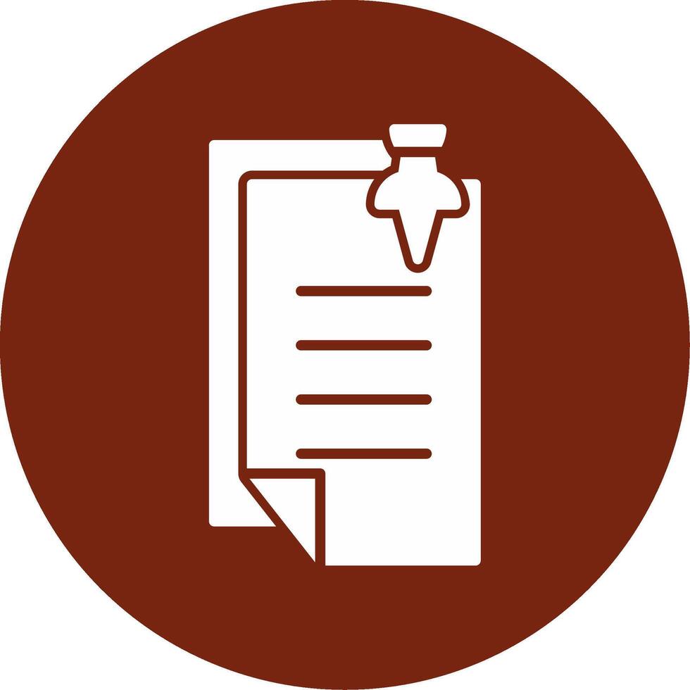 Pin Notes Vecto Icon vector