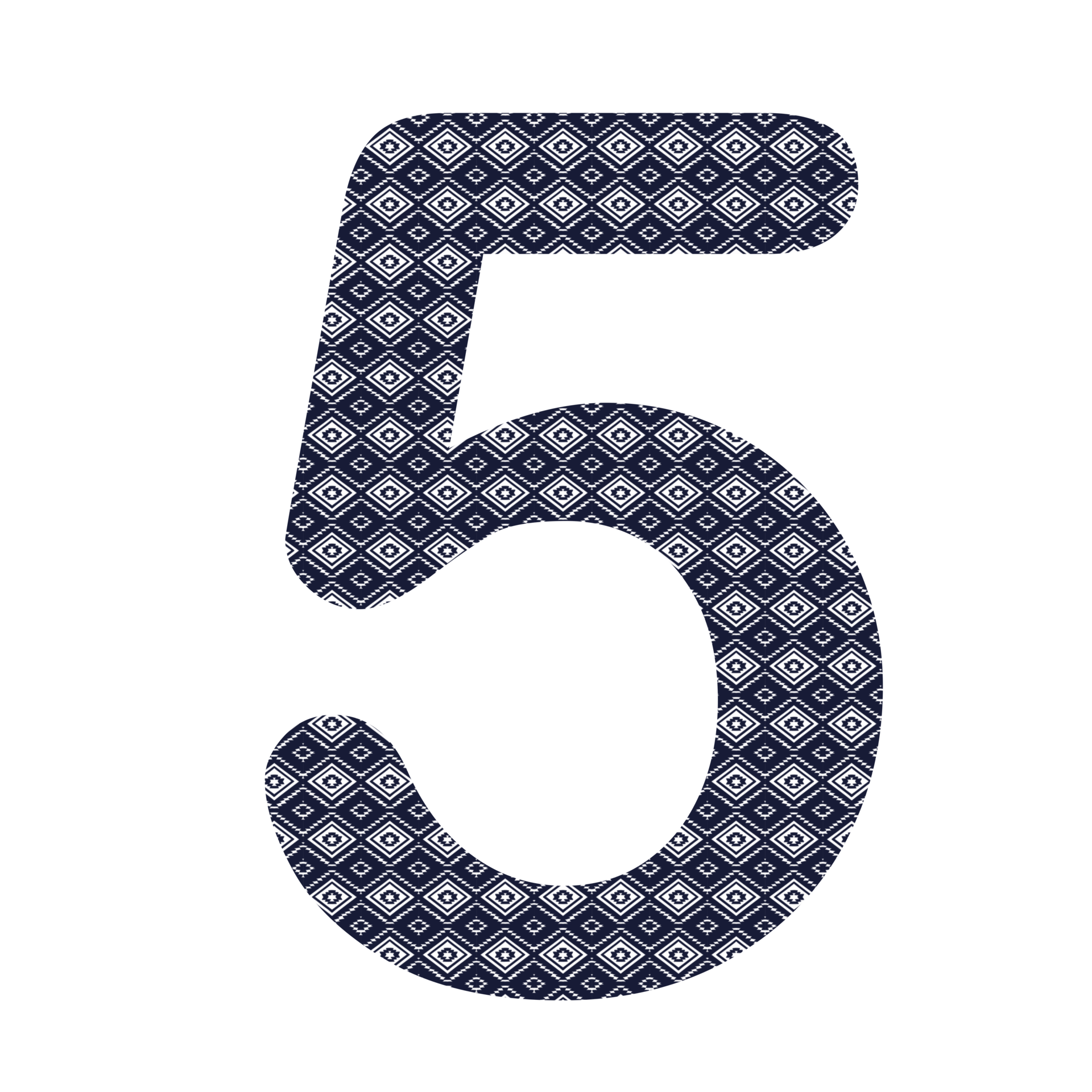 English numbers one to nine for decorating book covers advertising