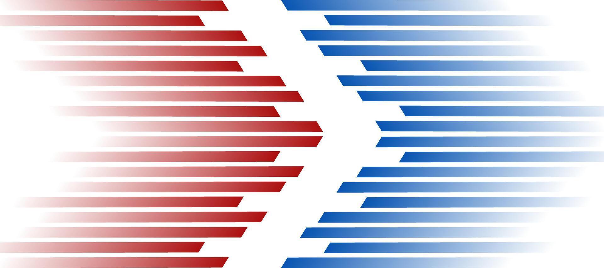 abstract red blue stripes blurry gradient design background vector