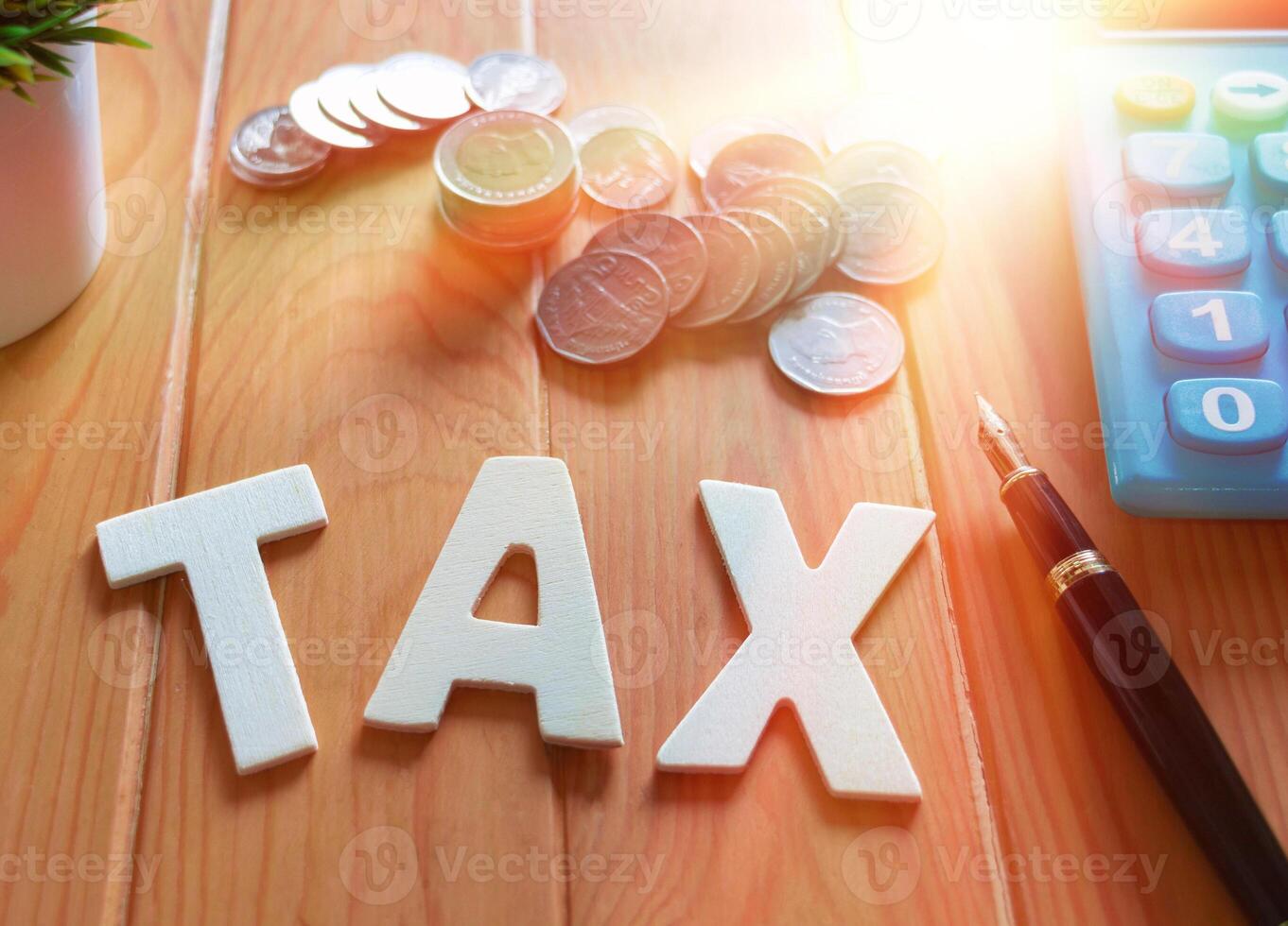 Tax paying season concept photo