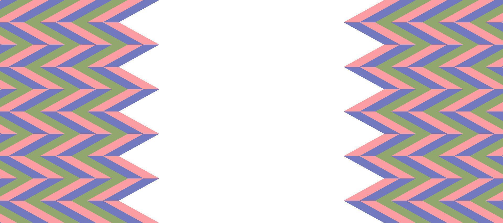 resumen pastel cheurón decorativo Clásico zigzag diseño antecedentes vector