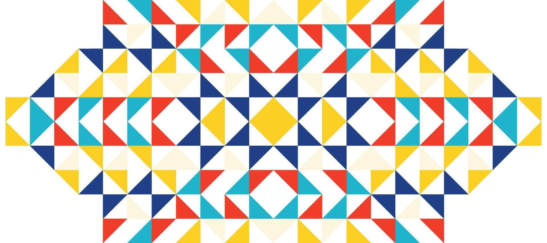triangle colorful hipster geometric mosaic banner design background vector