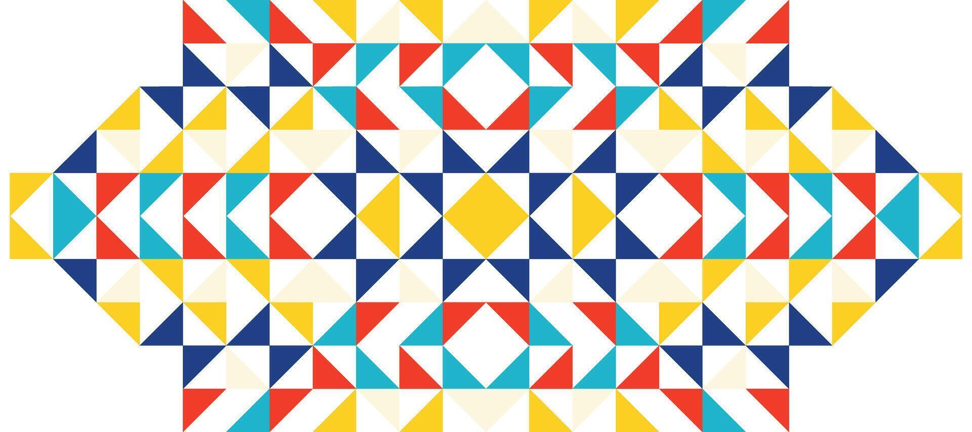 triangle colorful hipster geometric mosaic banner design background vector