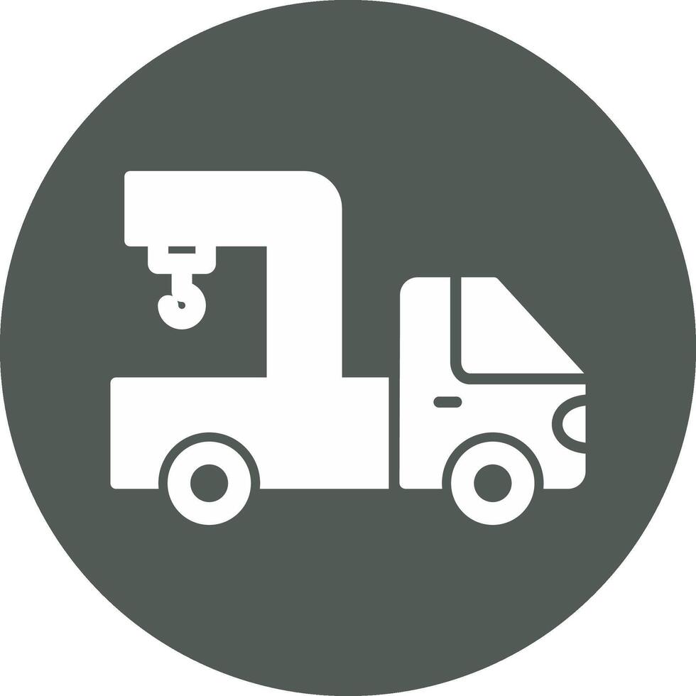 Crane Truck Vecto Icon vector