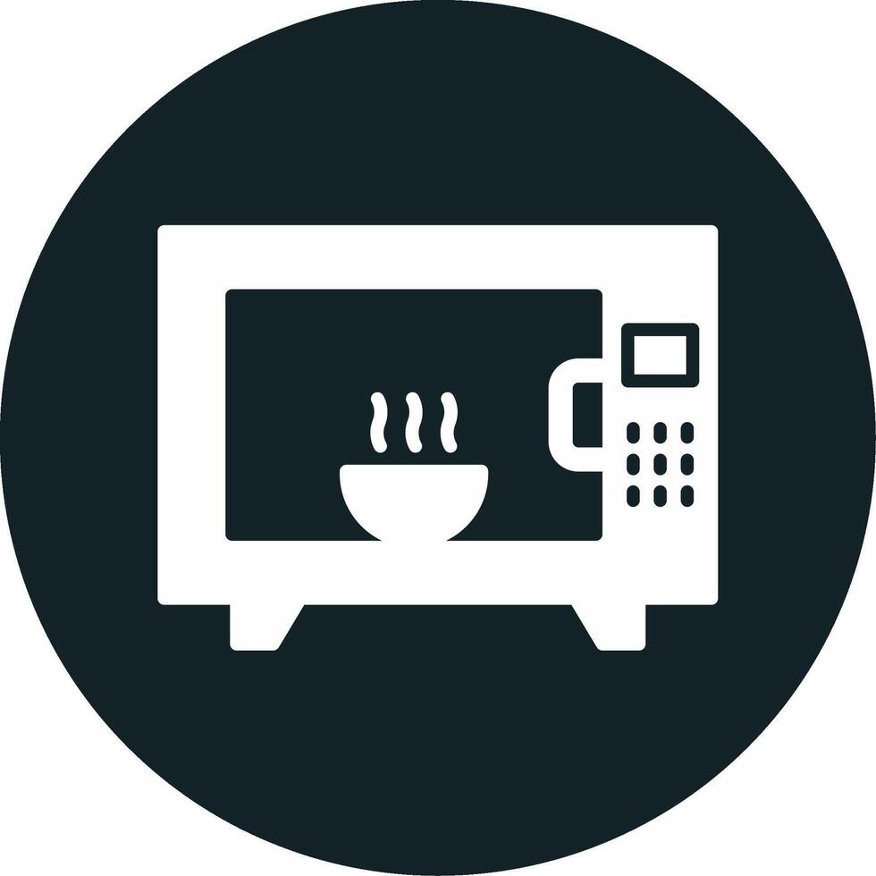 Microwave Oven Vecto Icon vector