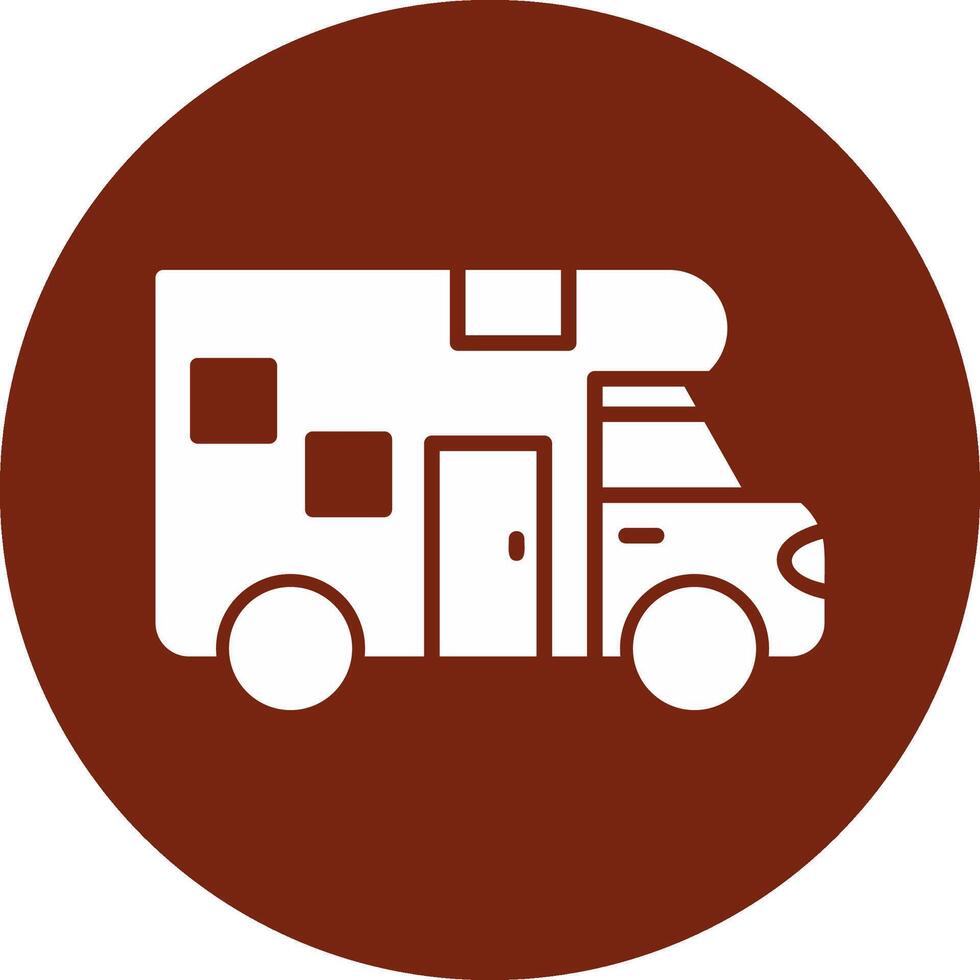 Camper Van Vecto Icon vector