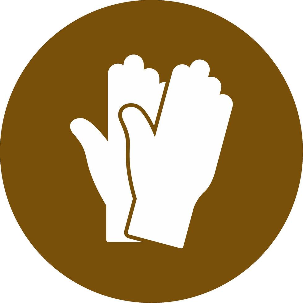 Saftey Gloves Vecto Icon vector
