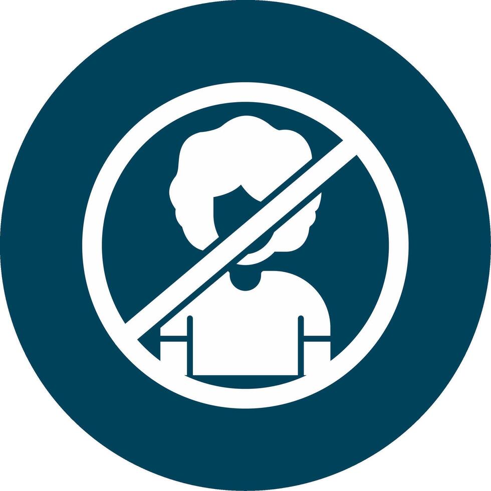 Person Not Allowed Vecto Icon vector