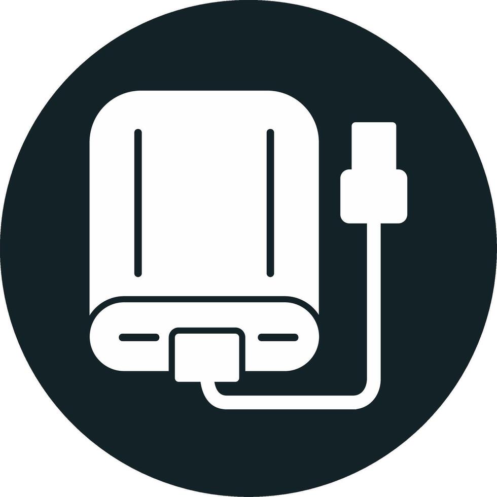 External Hard Drive Vecto Icon vector