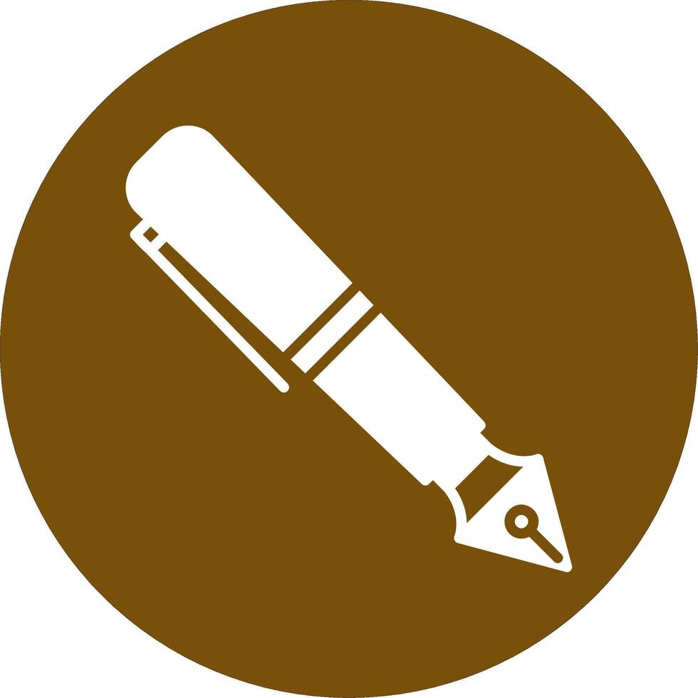 Fountain Pen Vecto Icon vector