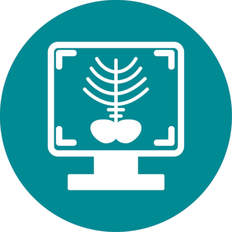 X-ray Bone Vecto Icon vector