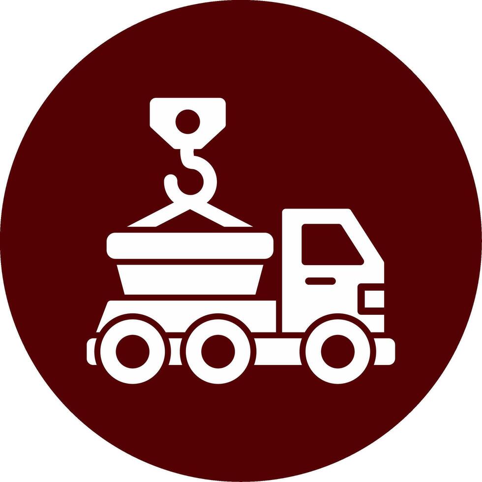 Skip Truck Vecto Icon vector