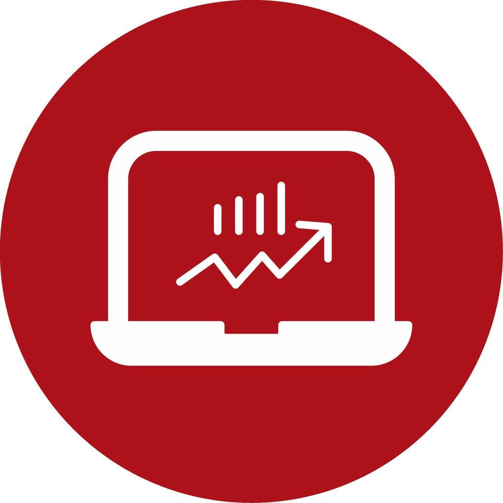 Stocks Monitoring Vecto Icon vector