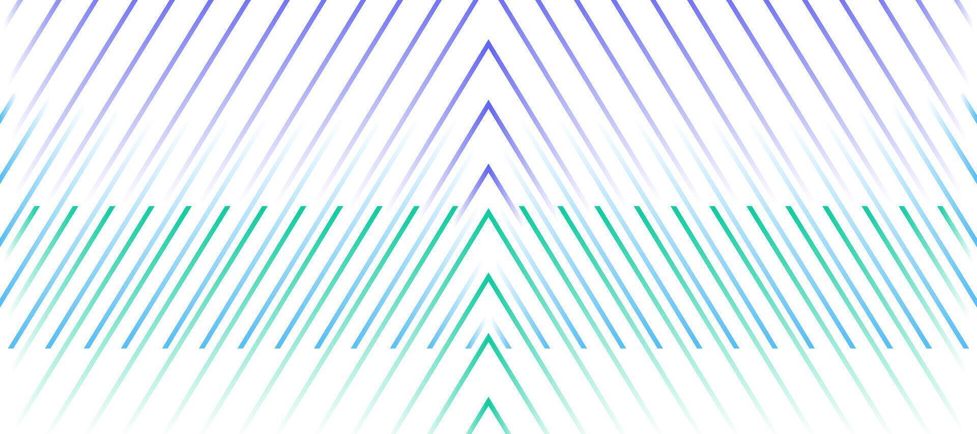 abstract green blue chevron lines blur gradient design background vector