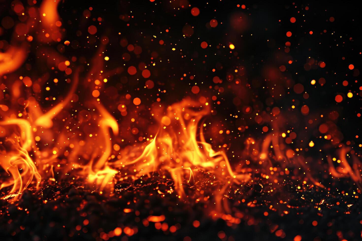 AI generated Glimmering sparks dance photo