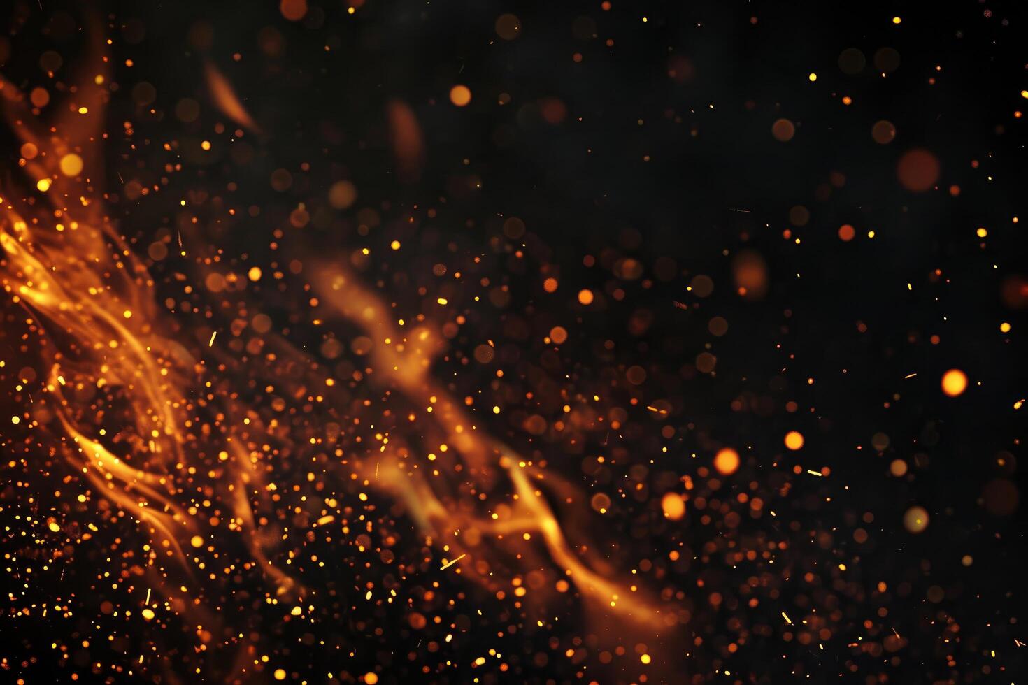 AI generated Sparkling night's cascade photo