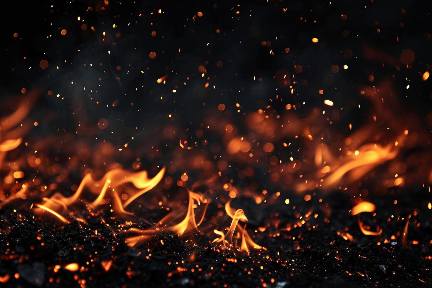 AI generated Ember's glowing waltz photo