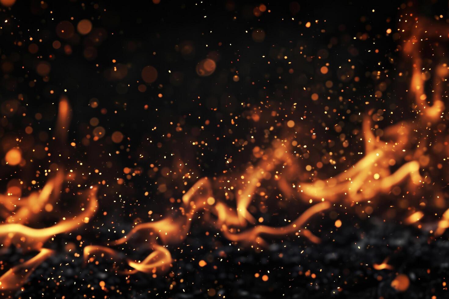 AI generated Charcoal's fiery waltz photo