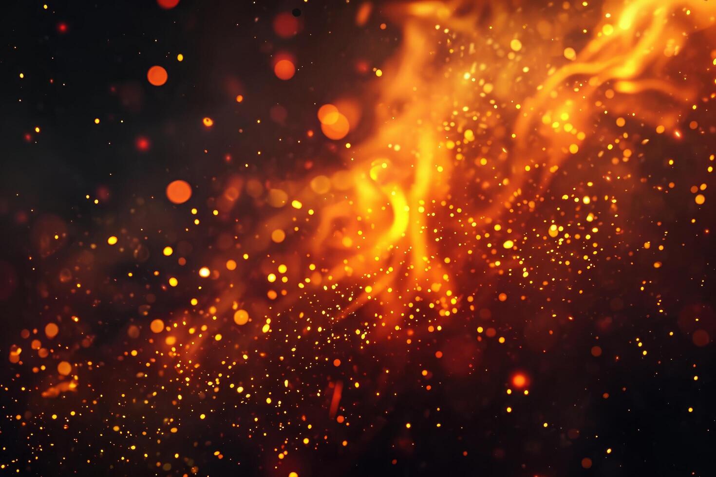 AI generated Glimmering sparks dance photo