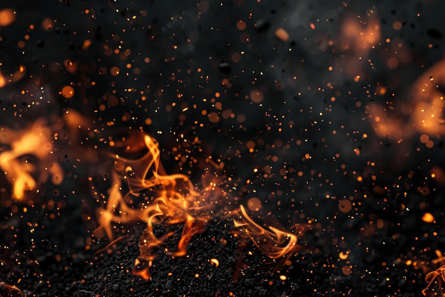 AI generated Ember's fiery cascade photo