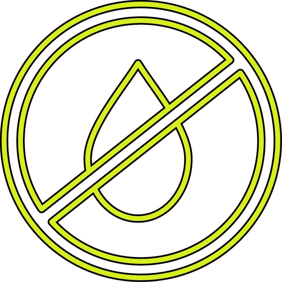 No Water Vecto Icon vector