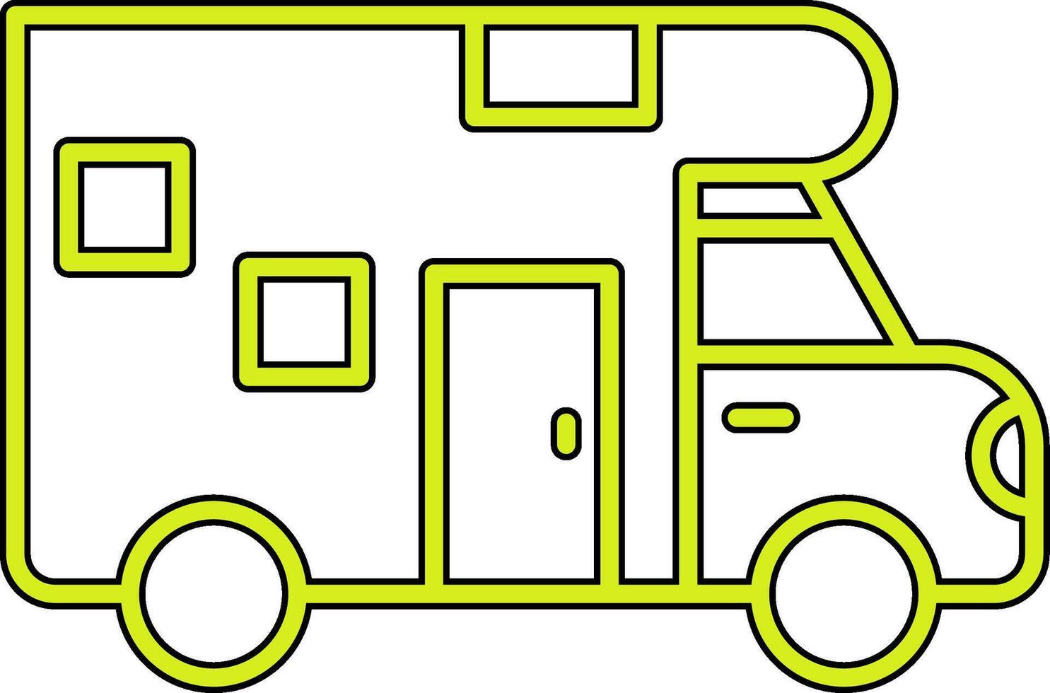 Camper Van Vecto Icon vector