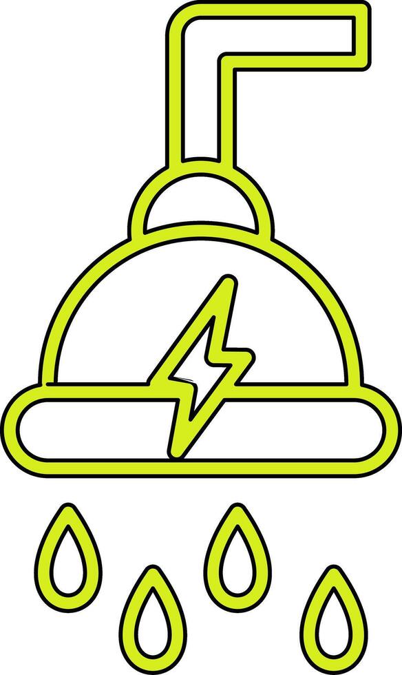 Power Shower Vecto Icon vector