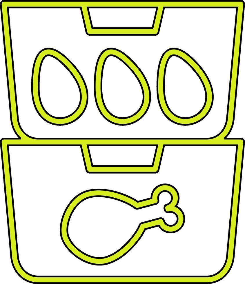 Food Containers Vecto Icon vector