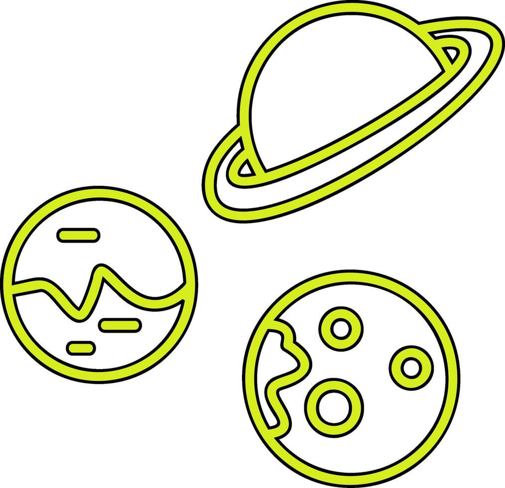 Planets Vecto Icon vector