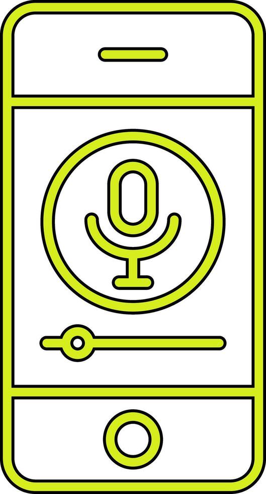 Mobile Record Vecto Icon vector