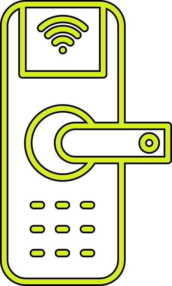 Smart Door Vecto Icon vector